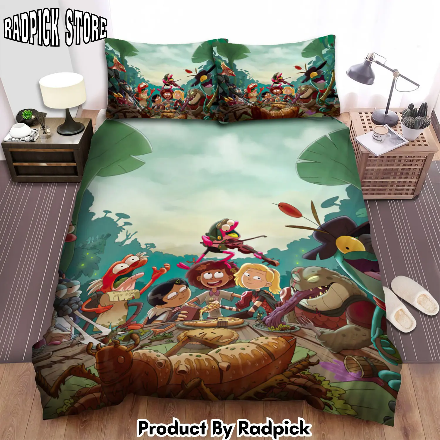 Radpick amphibia massive party duvet cover bedroom sets comfortable bedding sets rp3278801